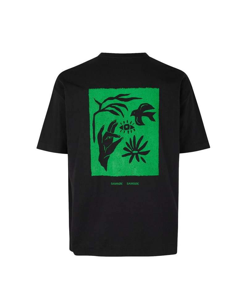 samsoe samsoe Leaf T shirt - Black | Garmentory