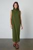 Velvet Hydie Wrap Around Tie Dress - Evergreen - Thumbnail 3