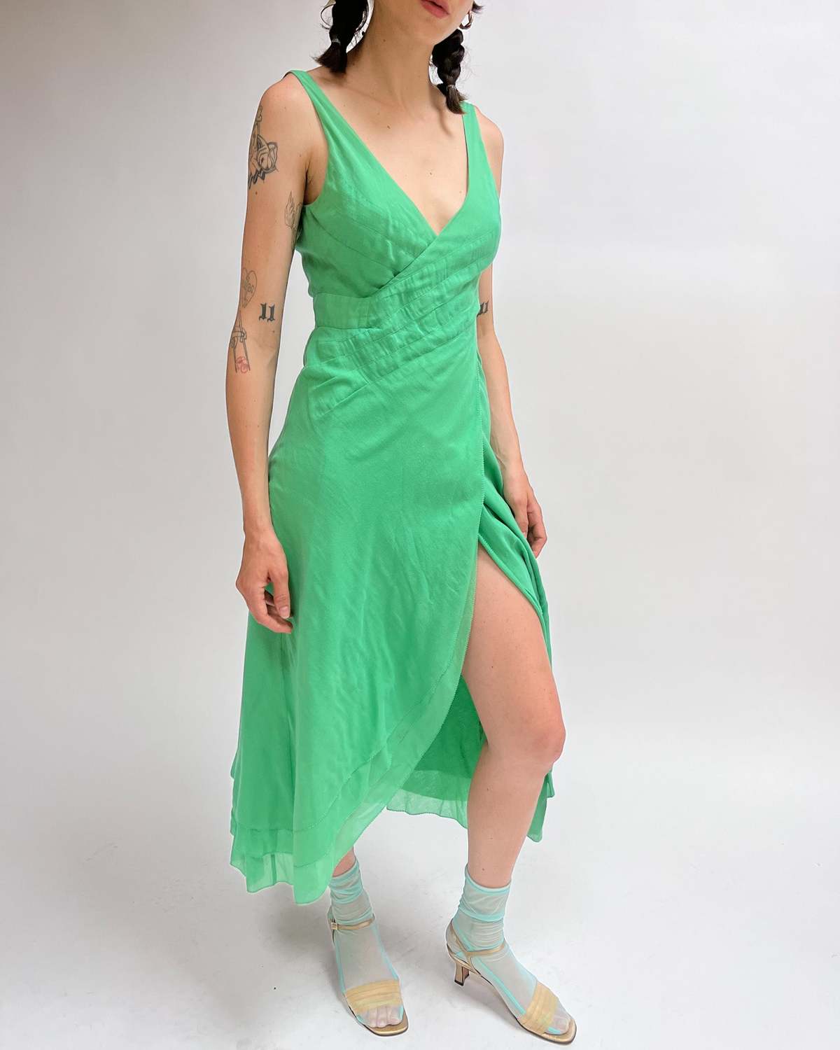 Vintage Catherine Malandrino Dress - Green | Garmentory Vintage Catherine Malandrino Dress - Green | Garmentory