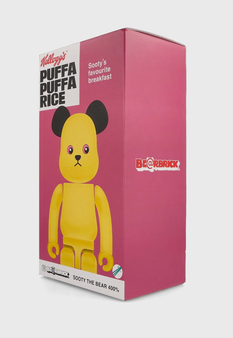 Kids MEDICOM TOY Be@rbrick Kelloggs Sooty The Bear Toy - Yellow 