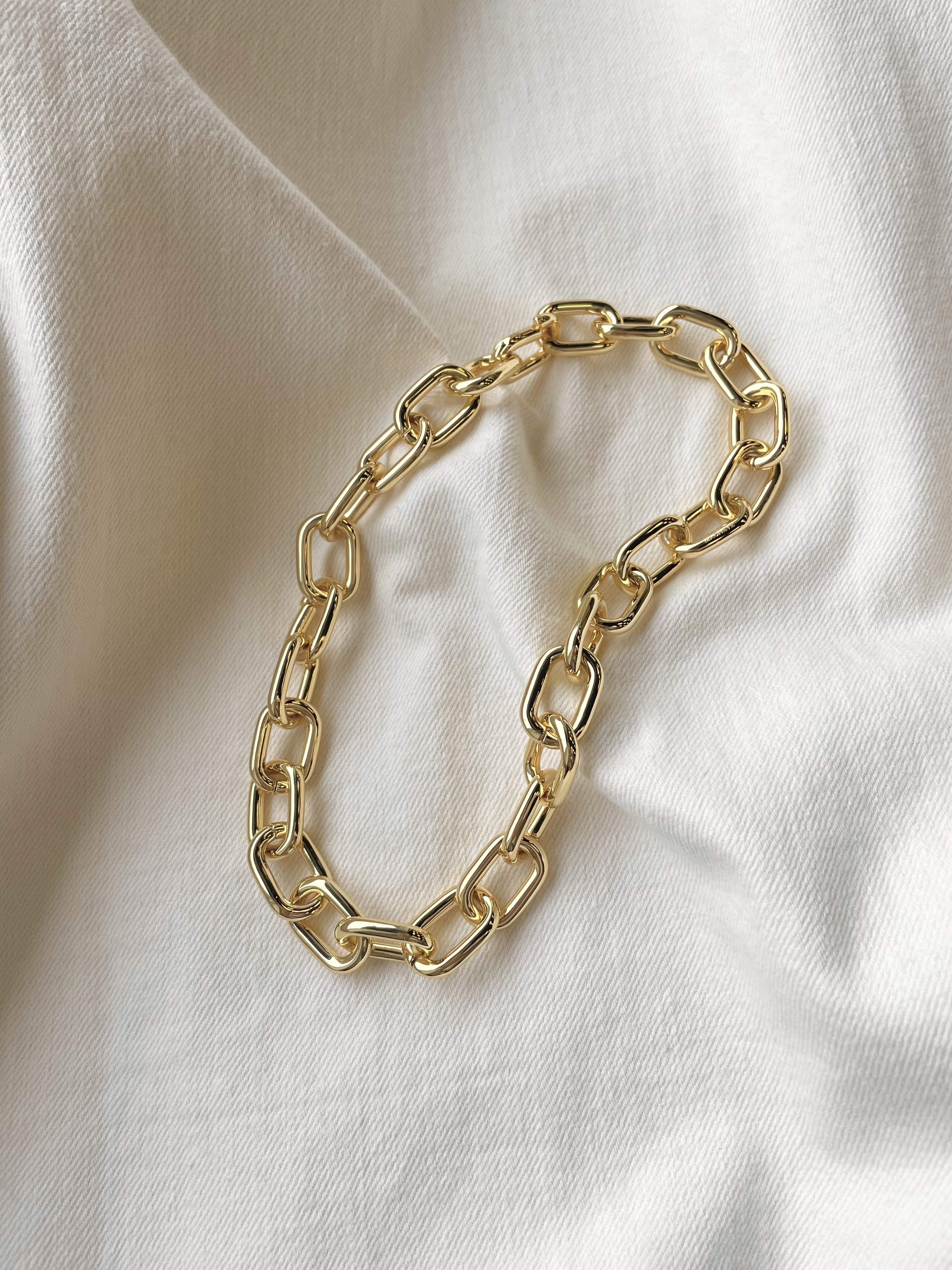 Machete Interchangeable Link Necklace 14k Gold Garmentory