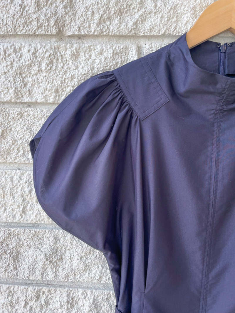 3.1 Phillip Lim Puff Short Sleeve Side-tie Cotton Poplin