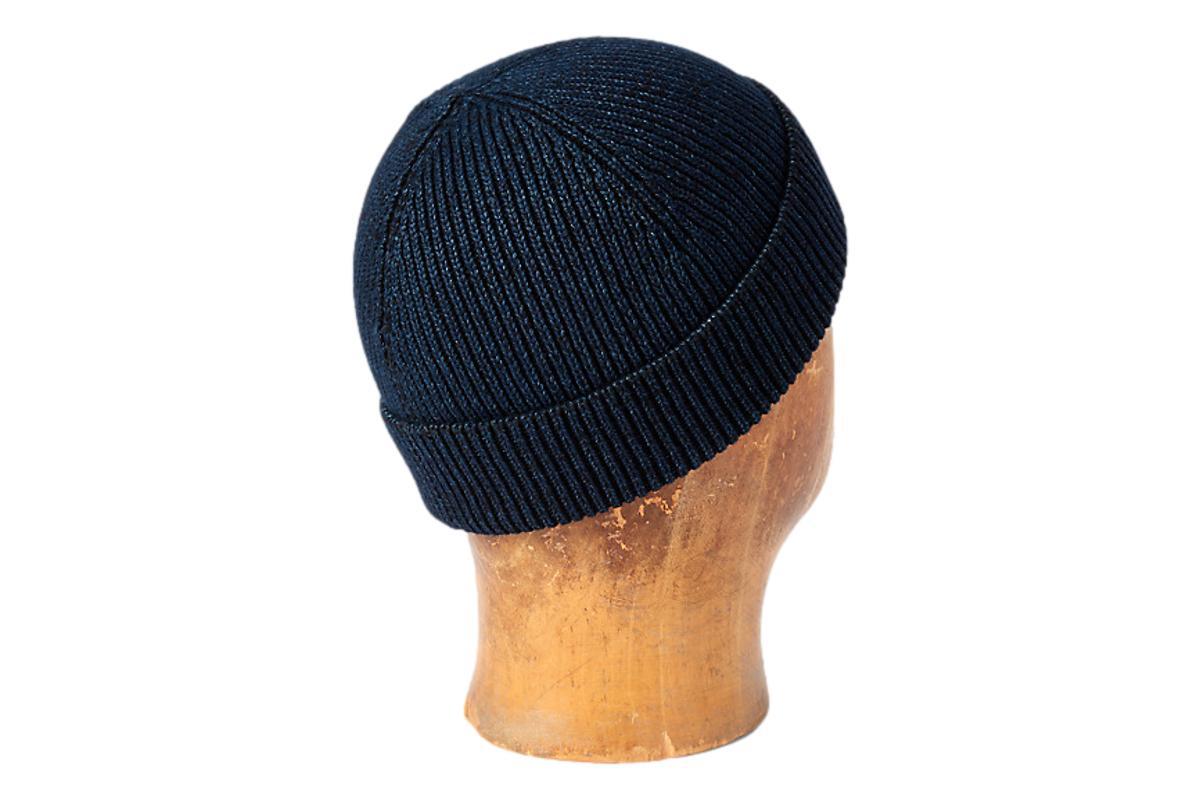 RRL BLACK INDIGO COTTON WATCH CAP 天然インディゴ染め US NAVY