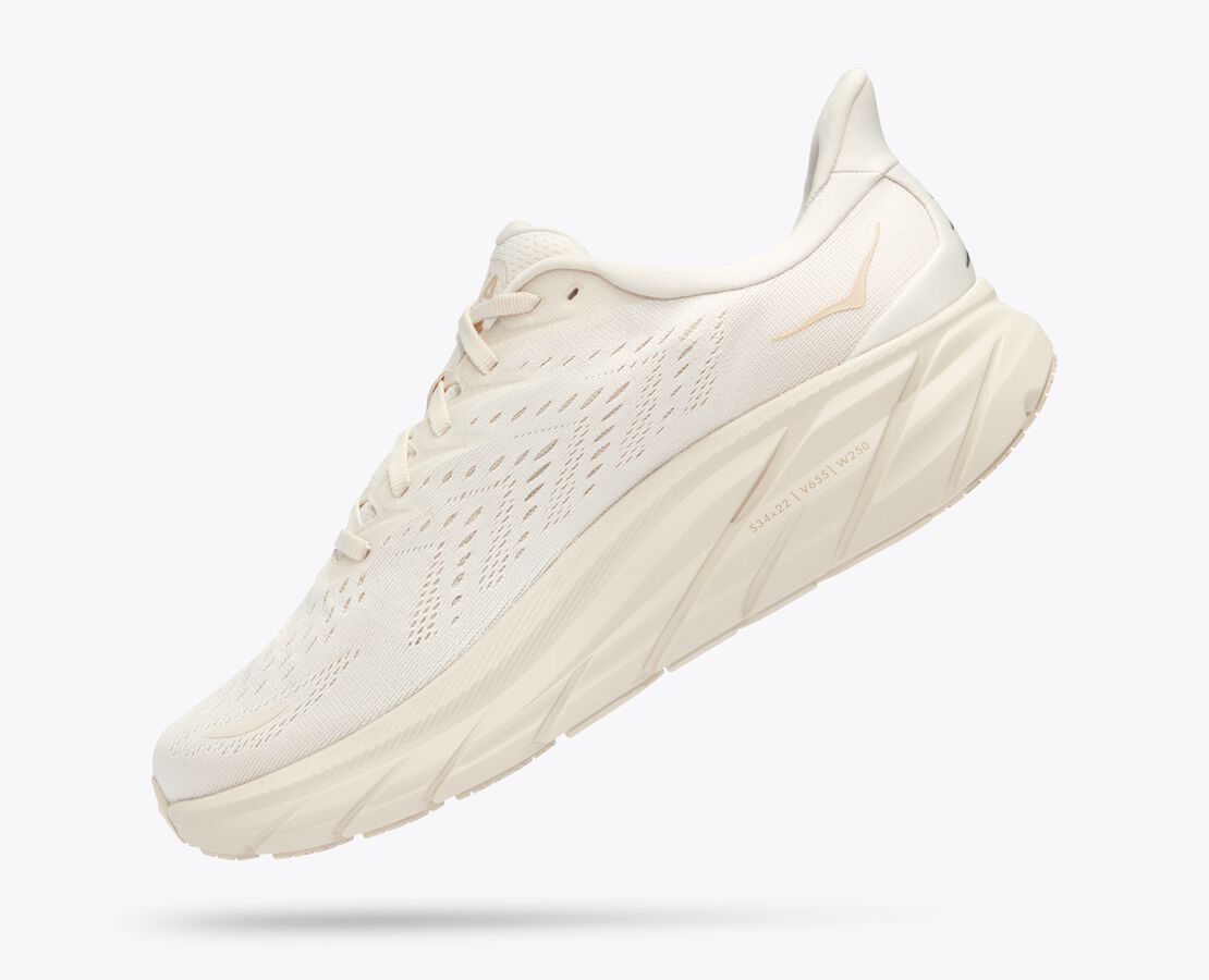 Hoka Womens Clifton Eggnog/Shifting Sand Garmentory