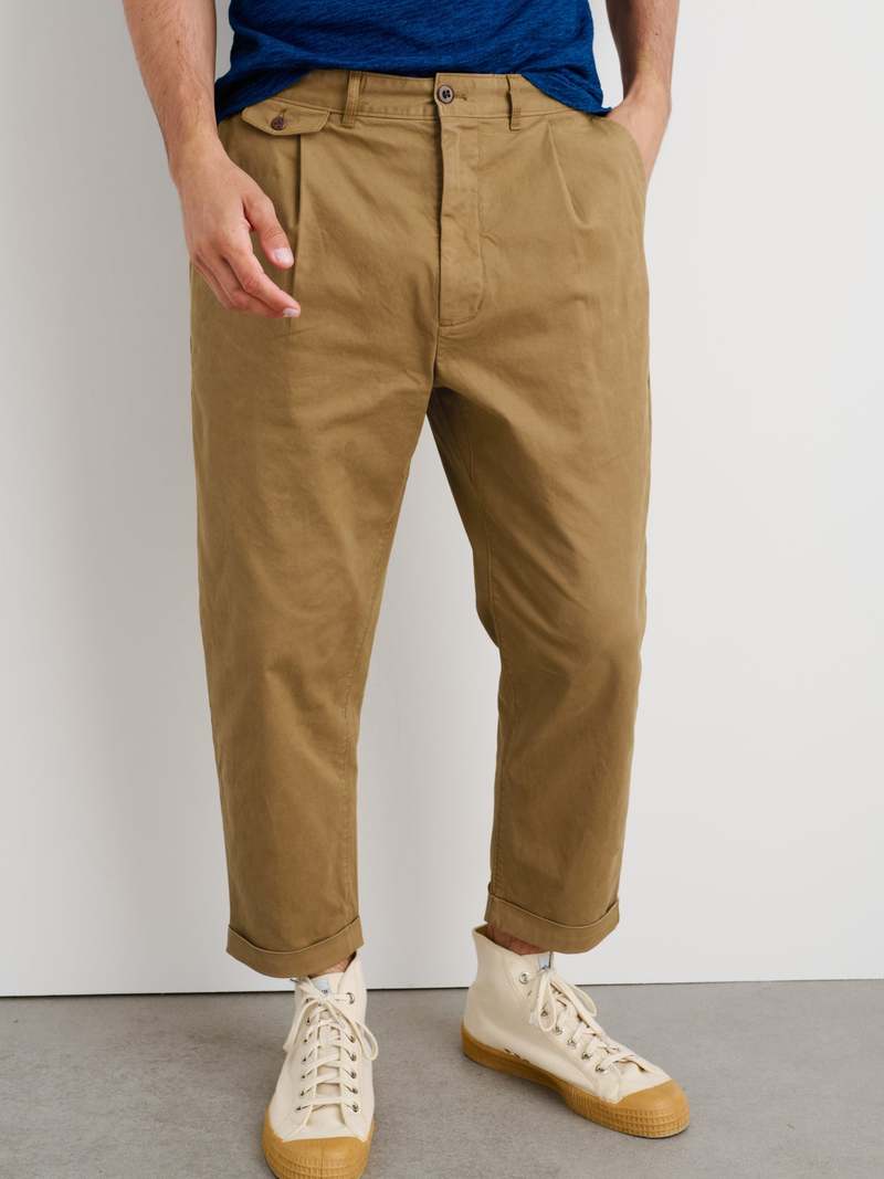 Alex Mill Standard Pleated Pant - Chino/Dark Khaki | Garmentory