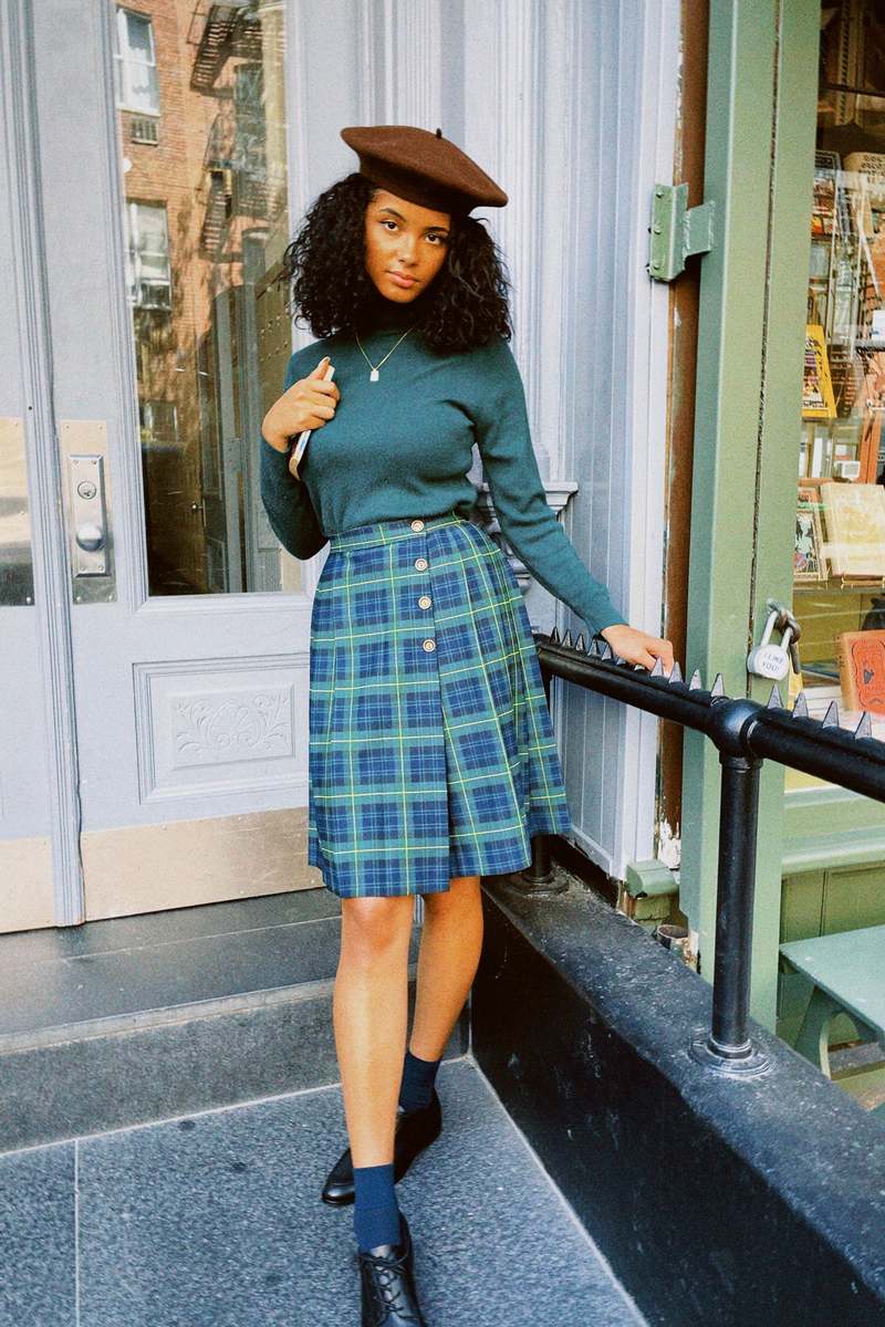 Vintage Turtleneck Sweater Green on Garmentory