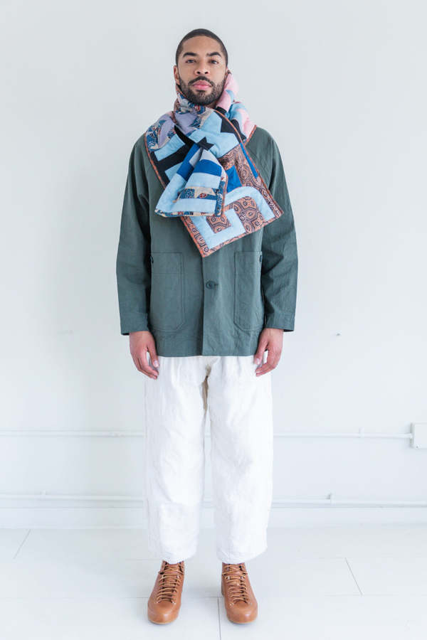 STORY mfg PUFFER SCARF IN STAR SCRAPS PATCHWORK | Garmentory