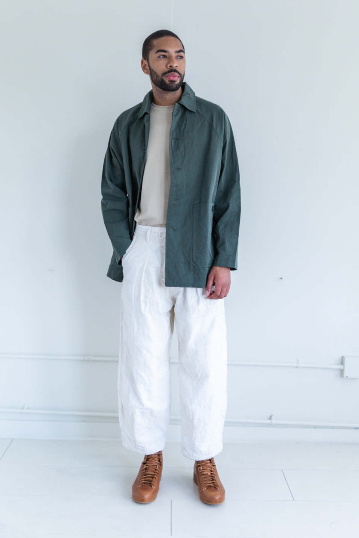 casey casey ROTTY JACKET カバーオールジャケット Namu Shop - Casey Casey Short Rotty Jacket - Navy