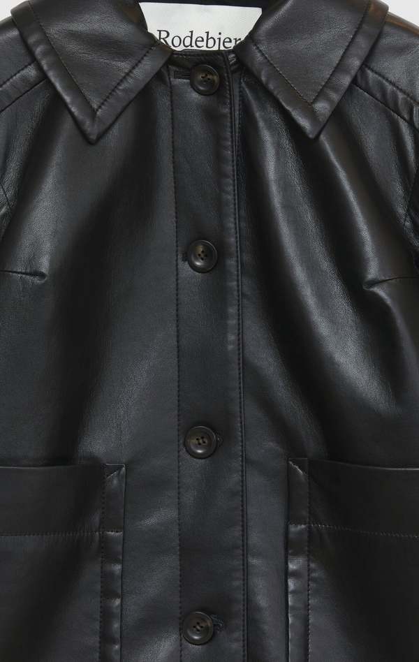 Rodebjer Angelica Leather Jacket - Black | Garmentory