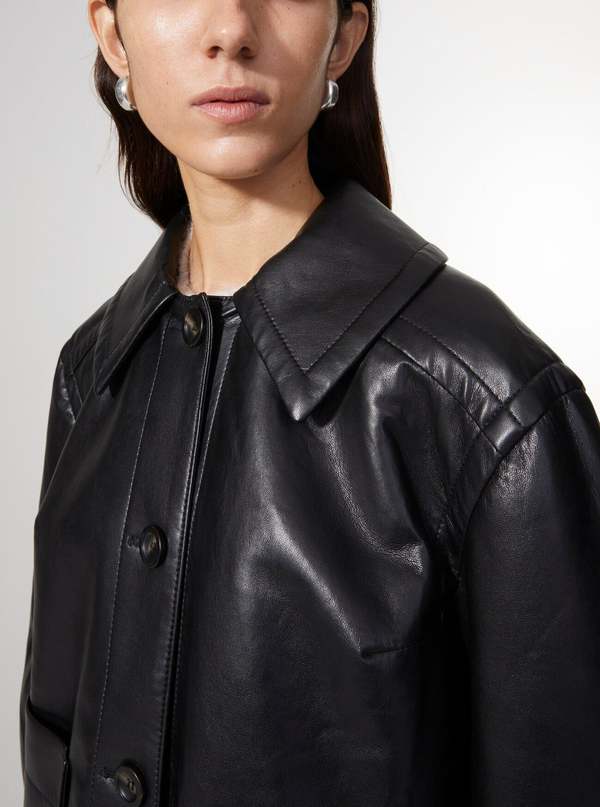 Rodebjer Angelica Leather Jacket - Black | Garmentory