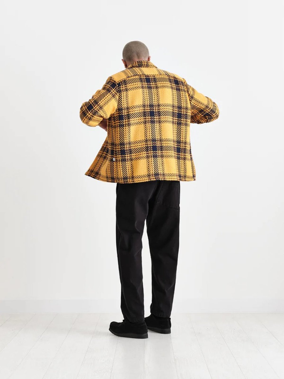 Wax London Whiting Overshirt Dag - Check Yellow - Image 3 of 6