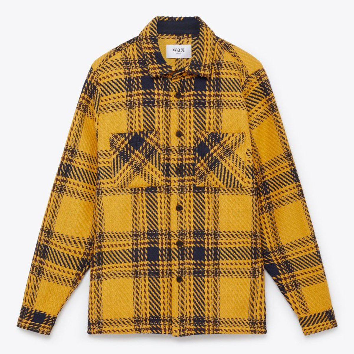 Wax London Whiting Overshirt Dag - Check Yellow - Image 5 of 6