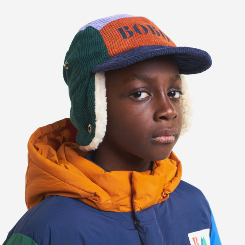 Kids Bobo Choses Child Colour Block Corduroy Cap - Multicolour
