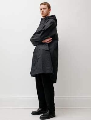 Casey Casey Mens Stan Parka Light Wax - Black | Garmentory