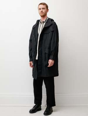 Casey Casey Mens Stan Parka Light Wax - Black | Garmentory