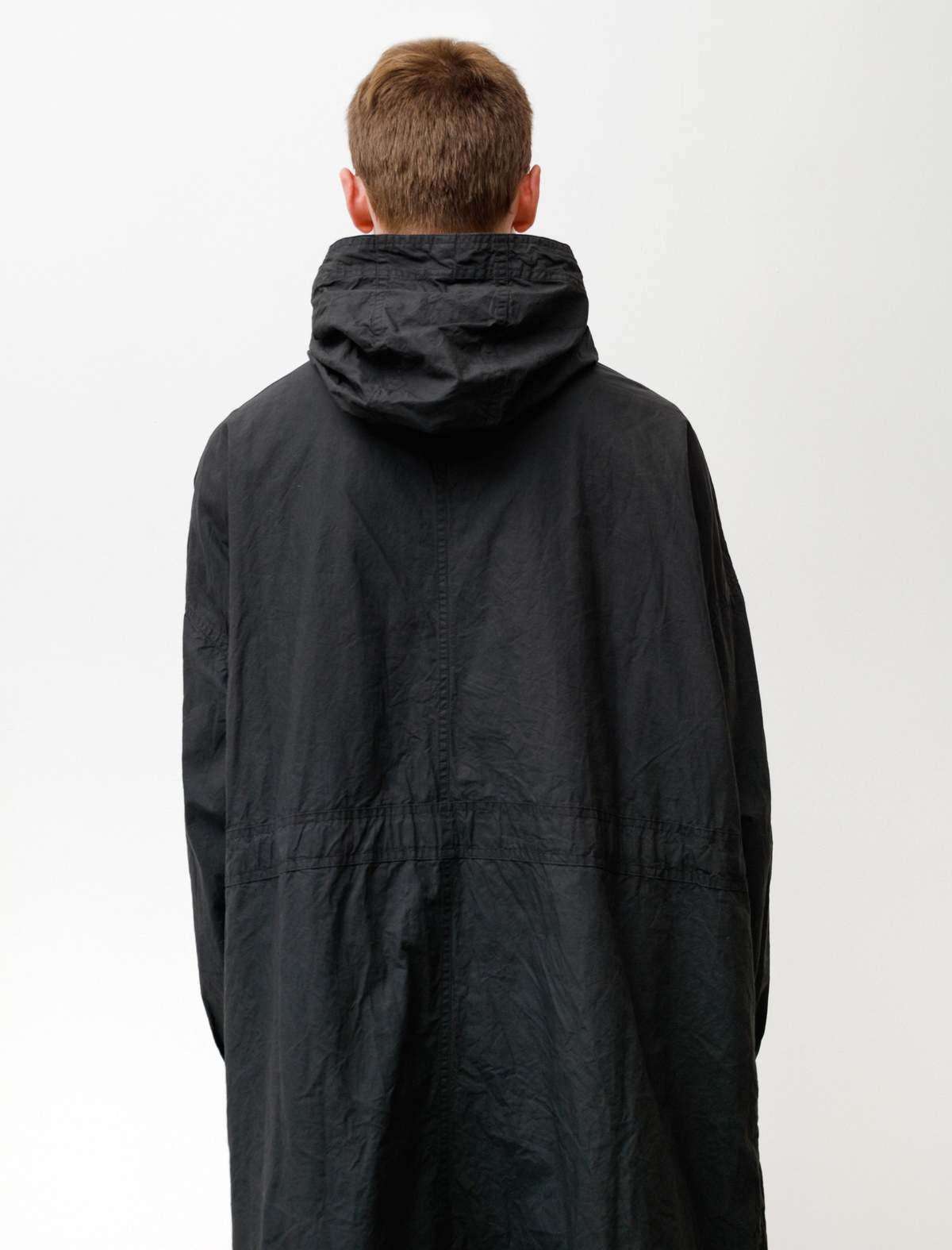 Casey Casey Mens Stan Parka Light Wax - Black | Garmentory