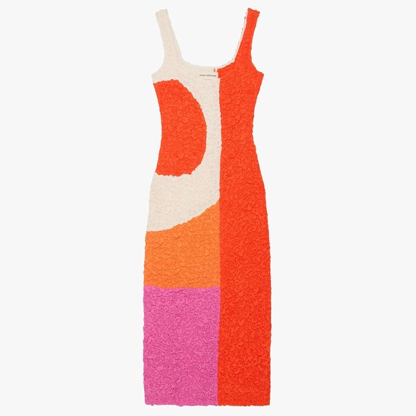 mara hoffman sloan dress red Mara Hoffman New Sloan Dress Popcorn Red XS