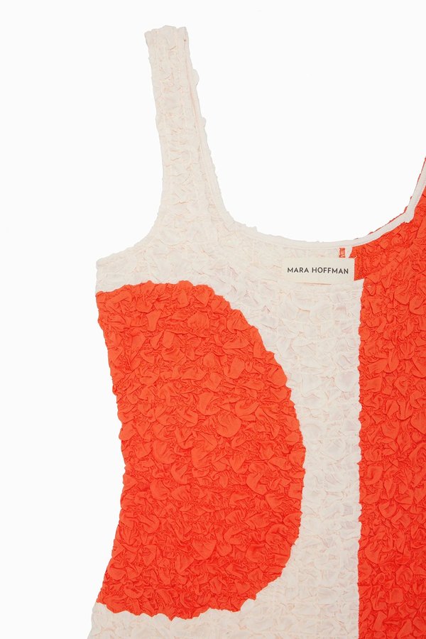 mara hoffman sloan dress red pink Mara Hoffman Sloan Dress in red and pink (S)