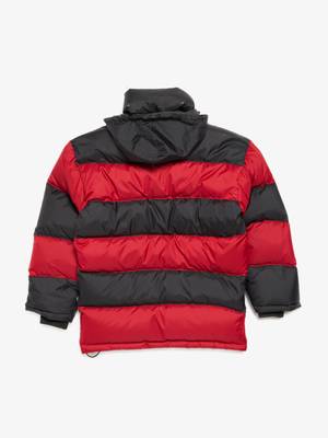 ジャケット・アウター BALENCIAGA STRIPE TRUCK COAT Balenciaga Downjacket - Red/Black Stripe | Garmentory