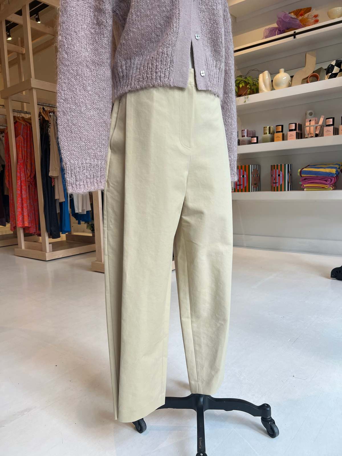 AMOMENTO Snap Garconne Pants - Butter | Garmentory