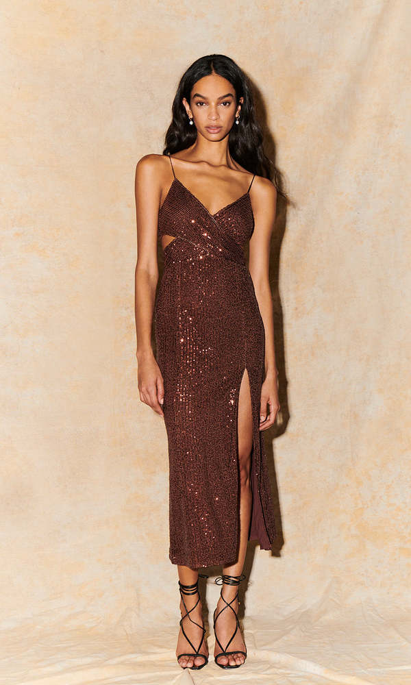 saylor brown dress Saylor Dress Small