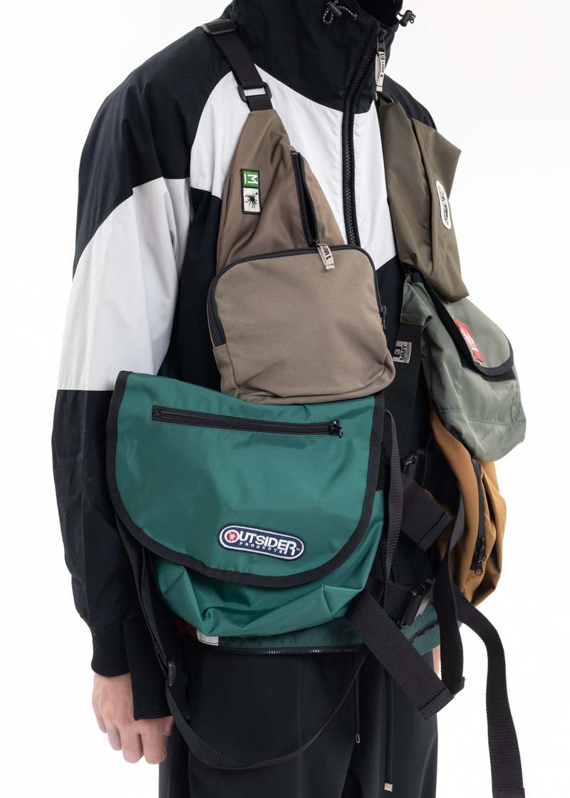 Mihara Yasuhiro Multi Bag Vest - Khaki | Garmentory