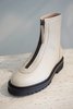 LEGRES ZIPPER OILED BOOT - STONE WHITE - Thumbnail 1