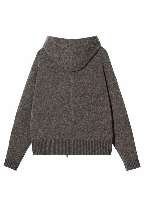 Attempt Zip-Up Cardigan - Brown | Garmentory