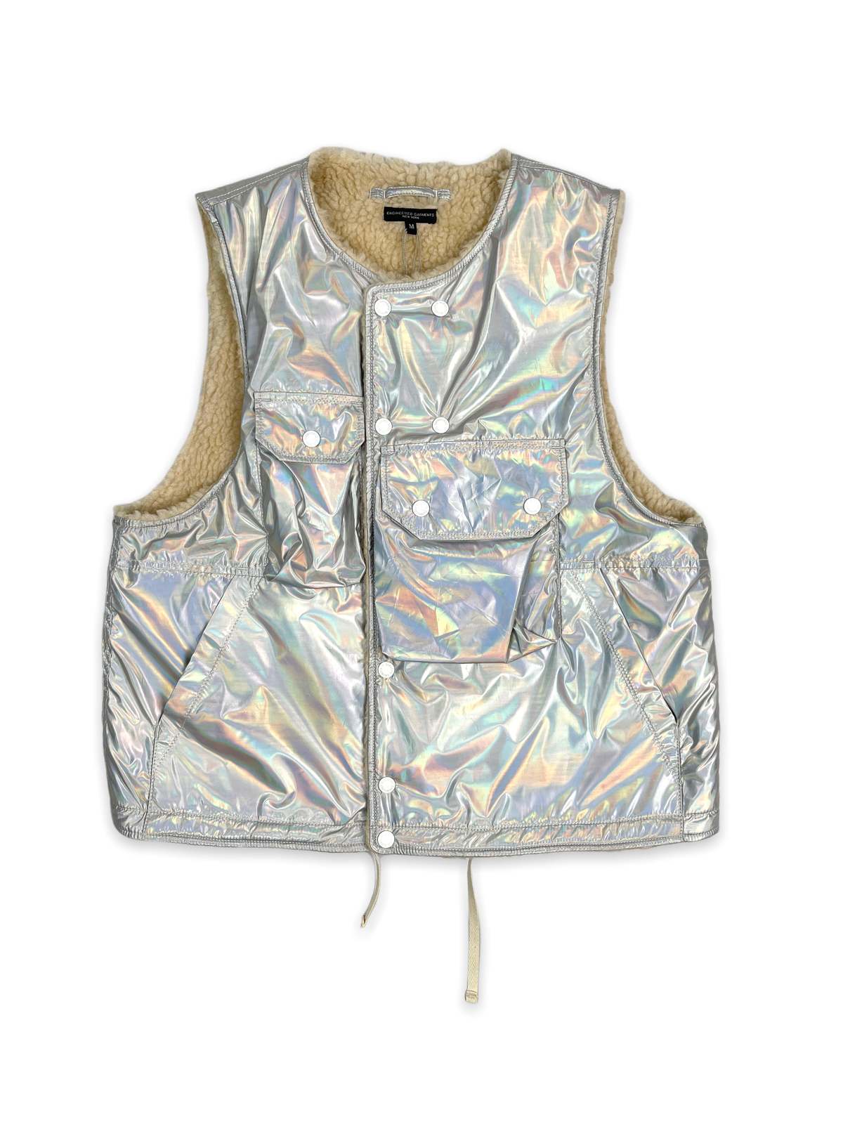 Engineered Garments Cover Vest - Reflective Silver | Garmentory