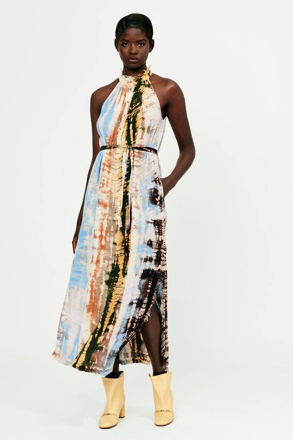 revolve butter yellow halter dress OW Collection x REVOLVE Cornelia Maxi Dress in Yellow main image 0