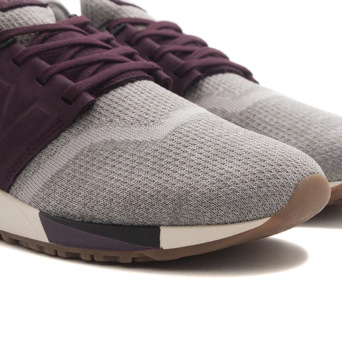 New Balance MRL247LM Nubuck Knit Grey/Purple Garmentory