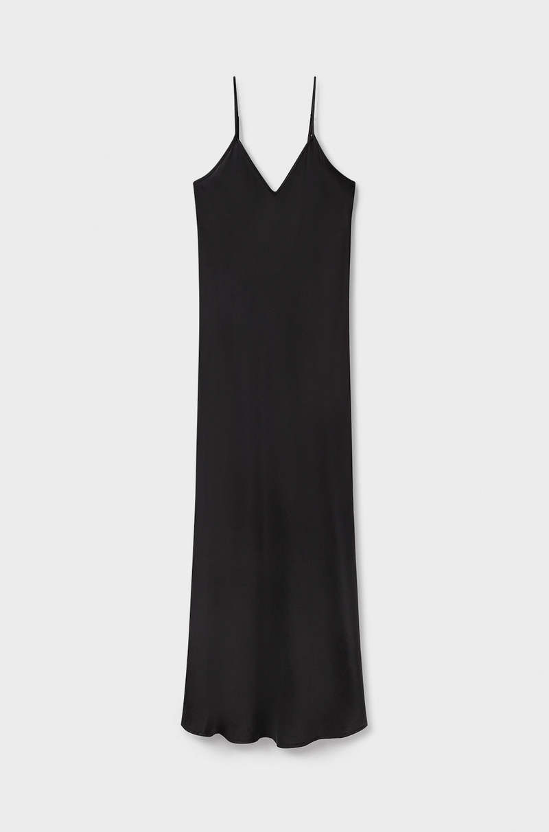 Silk Laundry 90S SLIP DRESS - BLACK | Garmentory