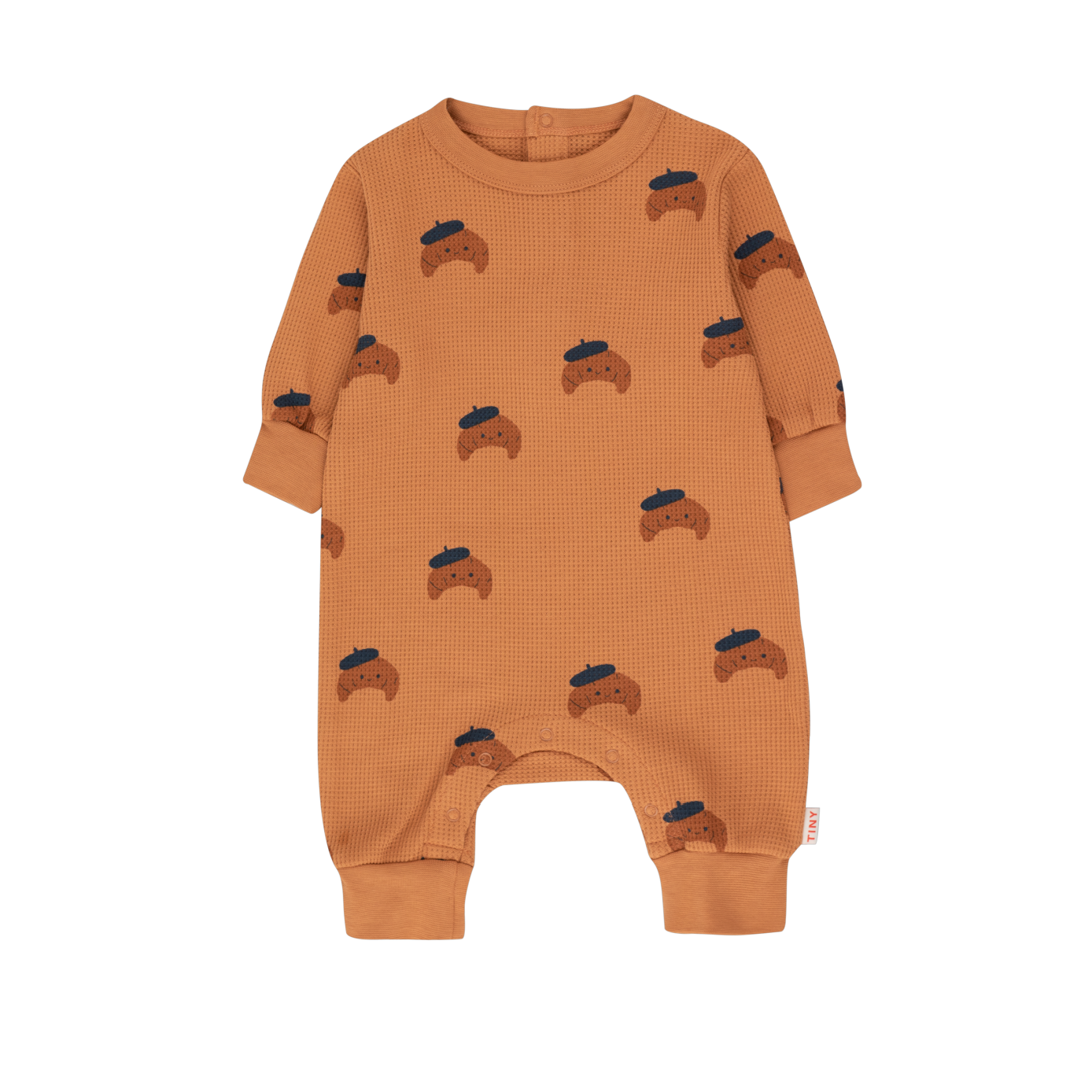 Kids Tinycottons Croissants Baby One Piece - Brown | Garmentory