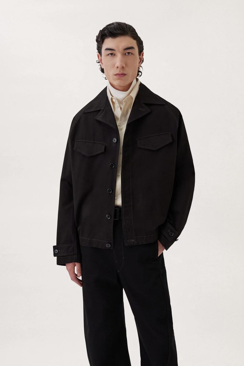 Lemaire Field Overshirt - Black | Garmentory