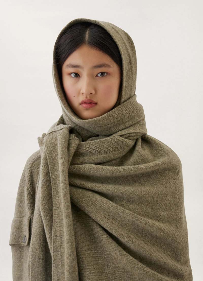 LEMAIRE (ルメール) WRAP SCARF BROWN