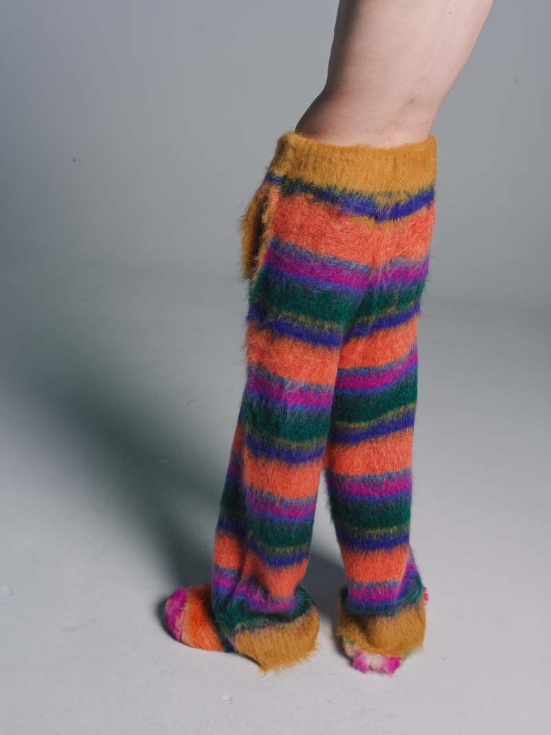 【IONSEOUL】Furry Stripe Mohair Knit 5FM0213 DHgate.com:Mens Y2K Mohair Striped Oversized Long-Sleeve