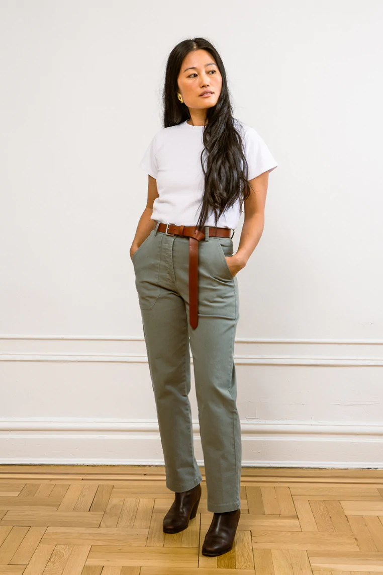 Loup James Work Pant Sage Garmentory