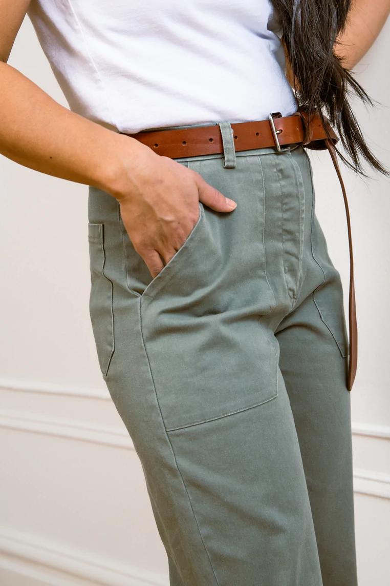 Loup James Work Pant Sage Garmentory