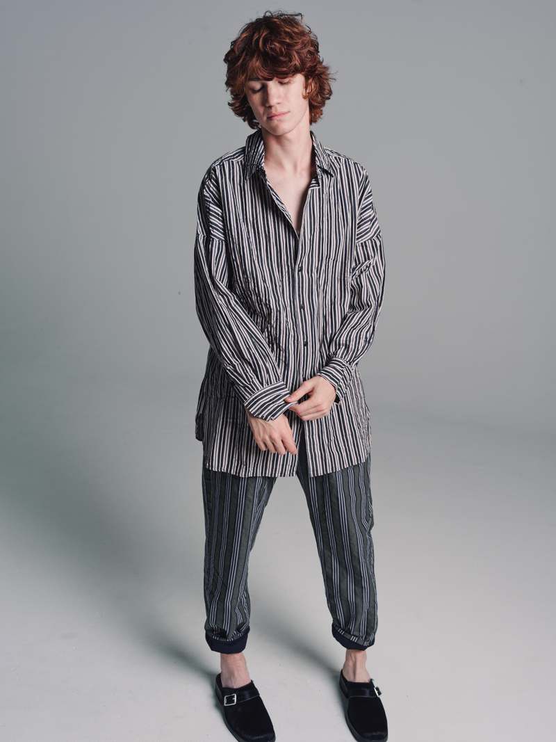 CASEY•CASEY LOUIS 2 SHIRT-BOLD STRIPE XS Casey Casey Louis 2 Shirt - Black Bold Stripe | Garmentory