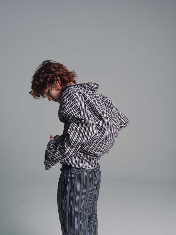 CASEY•CASEY LOUIS 2 SHIRT-BOLD STRIPE XS