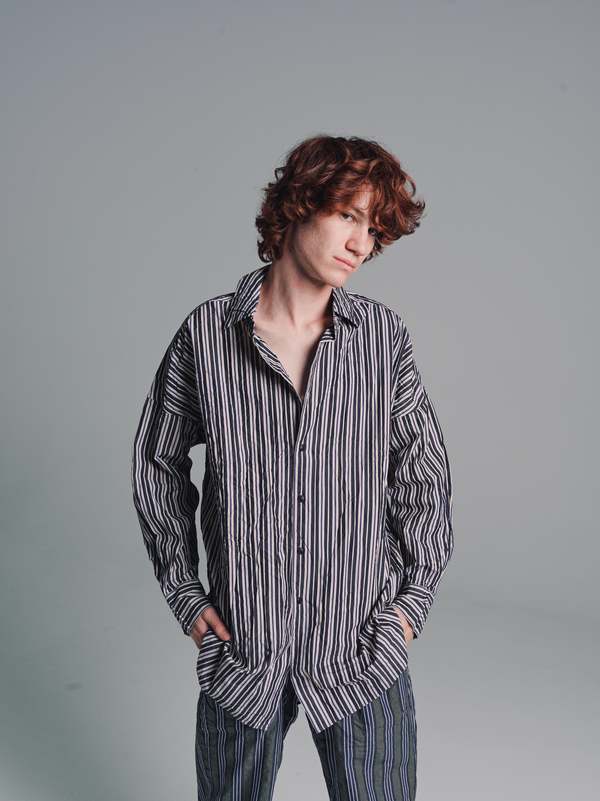 Casey Casey Louis 2 Shirt - Black Bold Stripe | Garmentory