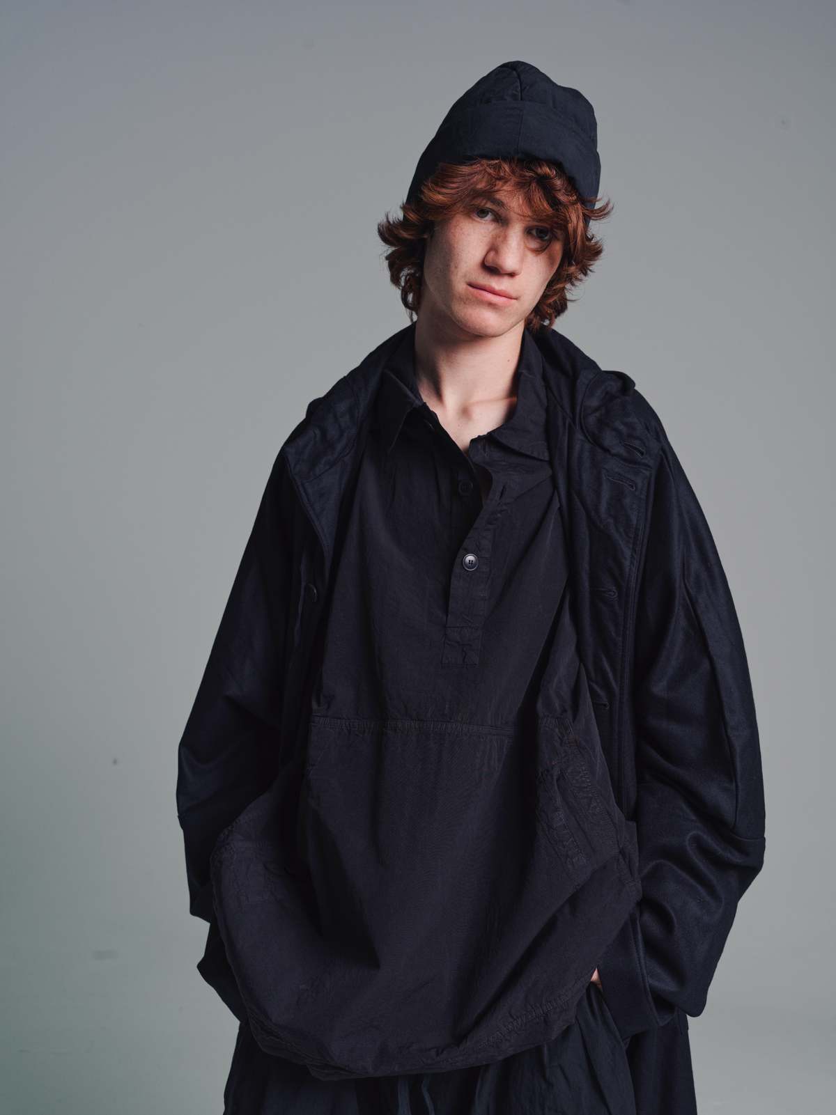 ジャケット・アウター casey casey 3 PIECES COAT - MICROWOOL CASEY CASEY | 3 PIECES COAT - MICROWOOL / DARK NAVY Micro