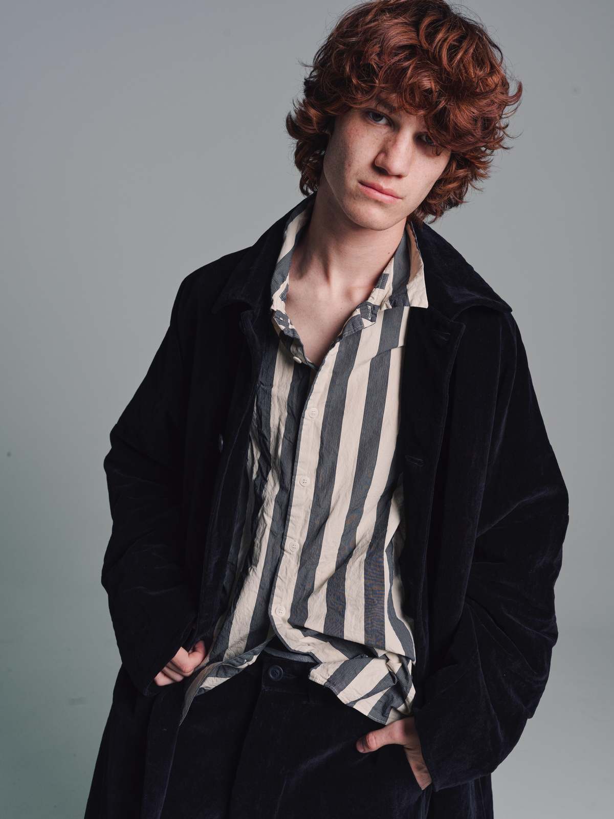 Casey Casey Velvet Big Blobby Coat - Black | Garmentory