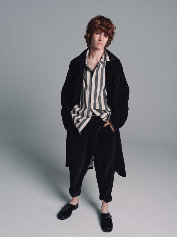 Casey Casey Velvet Big Blobby Coat - Black | Garmentory