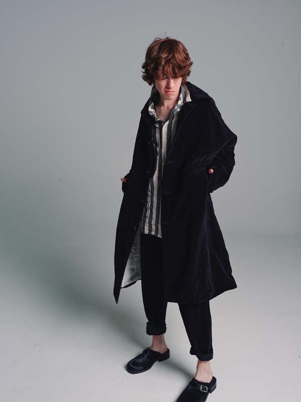Casey Casey Velvet Big Blobby Coat - Black | Garmentory