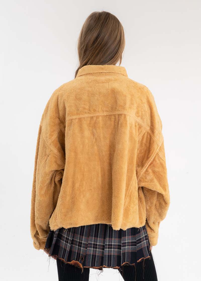 Doublet CUT OFF FUZZY JACKET - Beige | Garmentory
