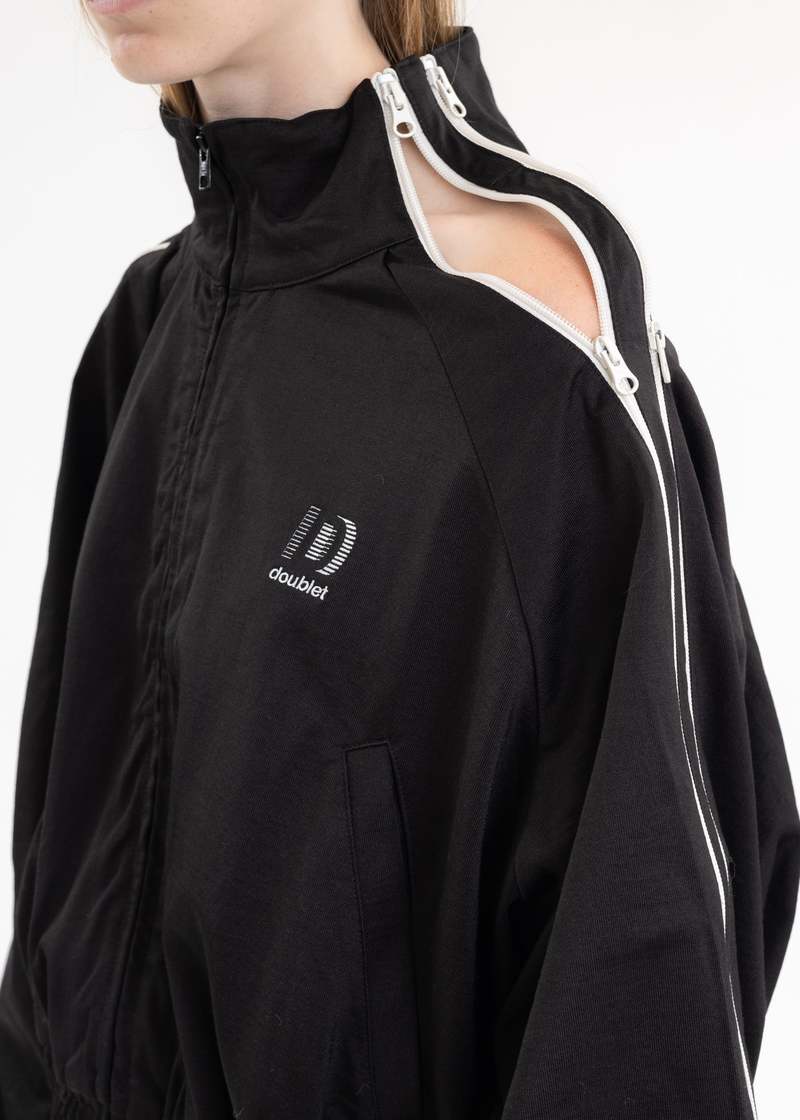 Doublet cZIP UP TRACK JACKET - Black | Garmentory