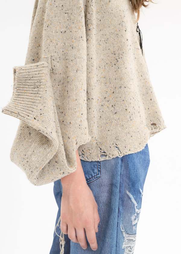 トップス doublet MAGNET ATTACHED KNIT PULLOVER Doublet MAGNET ATTACHED KNIT PULLOVER - Ivory | Garmentory