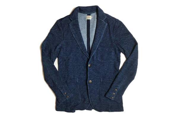 Faherty Brand Marled Indigo Knit Blazer Faherty Brand Marled Indigo Knit Blazer