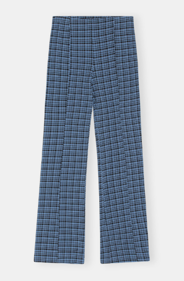 パンツ GANNI Women Straight Pants J1624077 Blue Navy Striped Straight Pants by GANNI | Rent the Runway